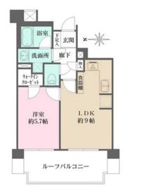 ファミール東麻布ベルファース 7階 間取り図