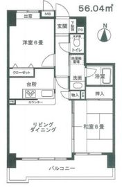 ルイシャトレ門前仲町 6階 間取り図