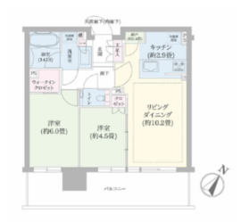 シティタワーズ東京ベイ 4階 間取り図