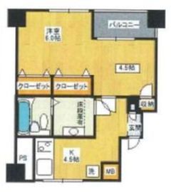 シャトー東洋南青山 2階 間取り図