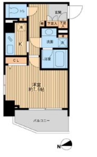 HF早稲田レジデンス 417 間取り図