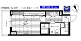 グランドコンシェルジュ六本木 6階 間取り図