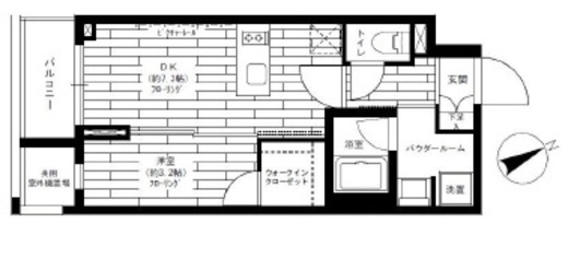 グランドコンシェルジュ六本木 6階 間取り図