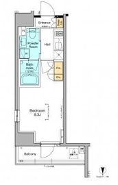 プラウドフラット木場2 206 間取り図