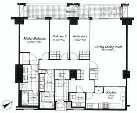 麻布第一マンションズ 506 間取り図