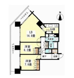 アーバンドックパークシティ豊洲タワー 21階 間取り図