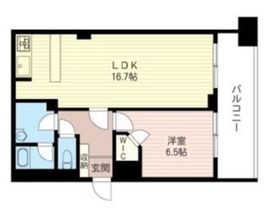 レジデンスシャルマン月島 412 間取り図