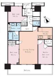 プラウドタワー東雲キャナルコート 28階 間取り図