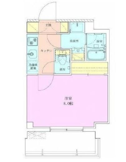 巣鴨レジデンス壱番館 603 間取り図