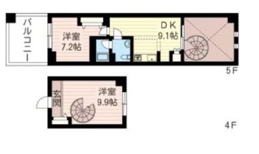 レジデンスシャルマン月島 833 間取り図