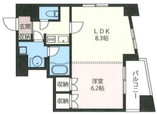 エスティメゾン浅草駒形 1001 間取り図