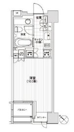 カスタリア銀座 404 間取り図