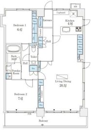 アイディーコート代々木神宮の杜 9階 間取り図