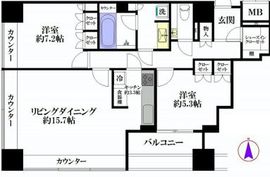 グランスイート麻布台ヒルトップタワー 19階 間取り図