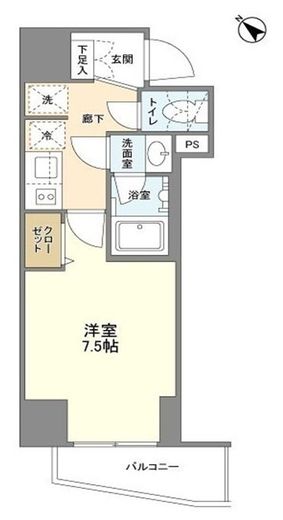 Camellia (カメリア) 301 間取り図