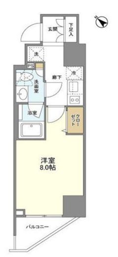 Camellia (カメリア) 404 間取り図