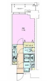 門前仲町レジデンス七番館 1102 間取り図