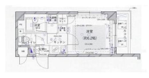 パレステュディオ渋谷イースト 2階 間取り図