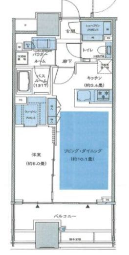 シティタワー銀座東 17階 間取り図