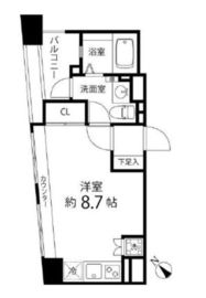 レニール本駒込 805 間取り図