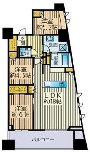 パークコート南麻布 2階 間取り図