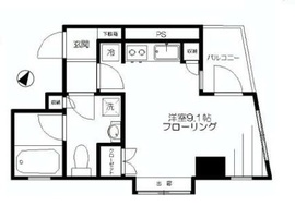 エスコートノヴェル南麻布 7階 間取り図