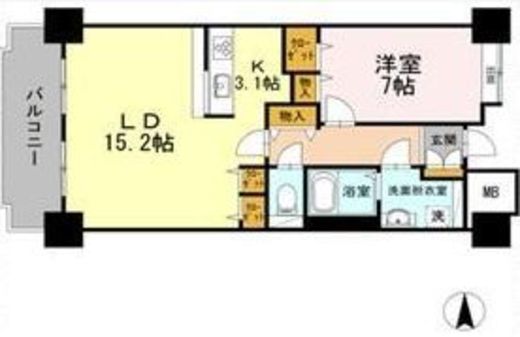 品川シーサイドビュータワー1 1616 間取り図