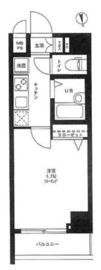 ステージグランデ高輪 8階 間取り図