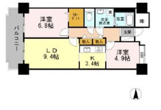 品川シーサイドビュータワー1 1717 間取り図
