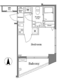 クレアシオン渋谷神山町 7階 間取り図