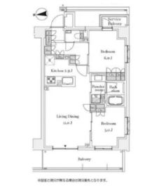 リビオ四谷 4階 間取り図