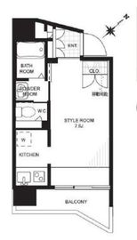 ティエドゥール麻布台 702 間取り図