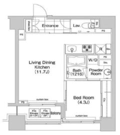 コンフォリア新川 501 間取り図