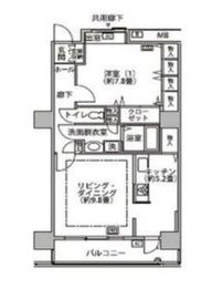 東雲キャナルコートCODAN 18-408 間取り図