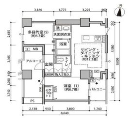 東雲キャナルコートCODAN 19-507 間取り図