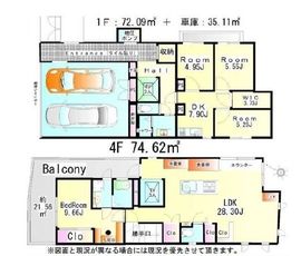 ラベルジェ渋谷神山町 101 間取り図