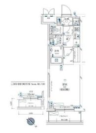 ガリシア新宿余丁町 4階 間取り図