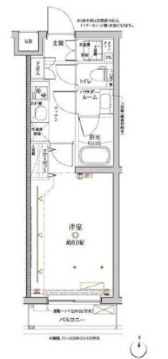 クレイシア目黒都立大学 1階 間取り図
