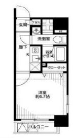 プレール・ドゥーク京橋 12階 間取り図