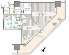 ユニゾンタワー 2009 間取り図