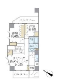 ヴィンテージ中目黒 13階 間取り図