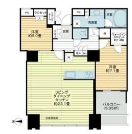 ワールドシティタワーズ キャピタルタワー 39階 間取り図