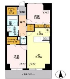 ロイヤルパークスシーサー 605 間取り図