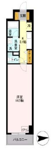 ロイヤルパークスシーサー 316 間取り図