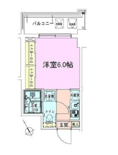 門前仲町レジデンス伍番館 1004 間取り図