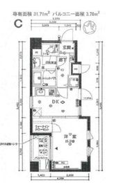 エスコート東日本橋 4階 間取り図