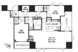 パークホームズ文京本郷通り 8階 間取り図