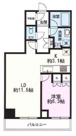 ザ・パークハウス新宿タワー 7階 間取り図