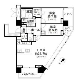 パークシティ武蔵小山ザタワー 40階 間取り図