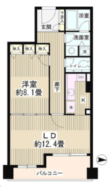 ATホームズ六本木 202 間取り図